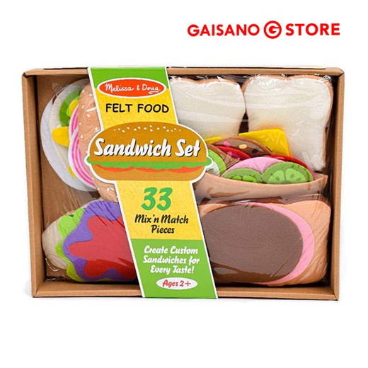 Melissa Doug Felt Food Sandwich Set Shop Gaisano