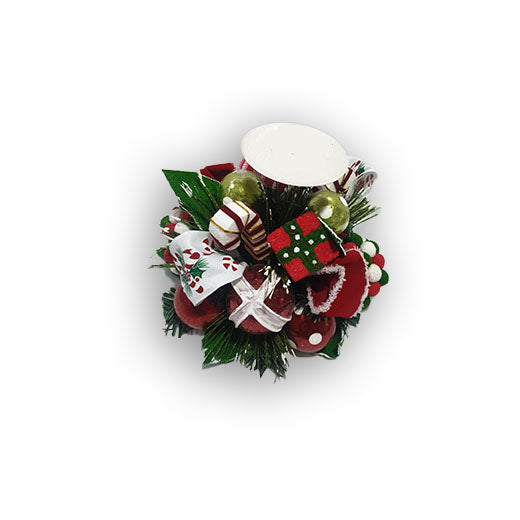 Christmas Spike Candle Holder Peppermint