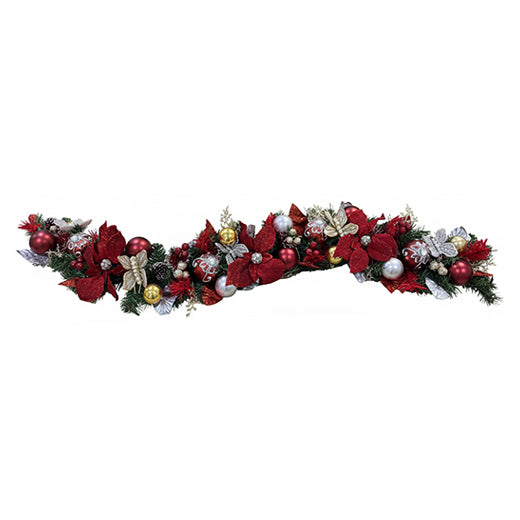 Christmas Garland 1.5 meter - Burgundy