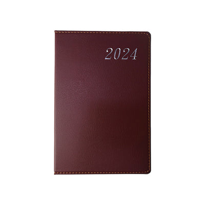 2024 Minimalist Diary Planner - Cognac