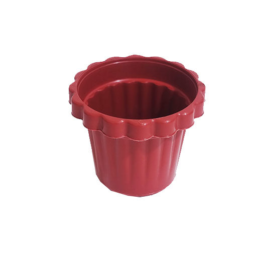 PLASTIC FLOWER POT - 3.5x4"
