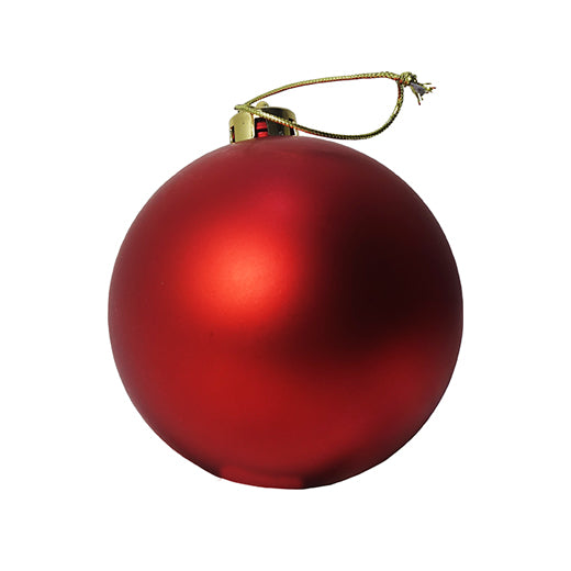 Christmas Ball Matte Red 12cm