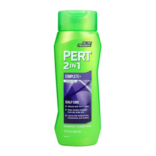 Pert 2 in 1 Complete+ Scalp Care Sulfate Free Shampoo and Conditioner 13.5 OZ (400ml)