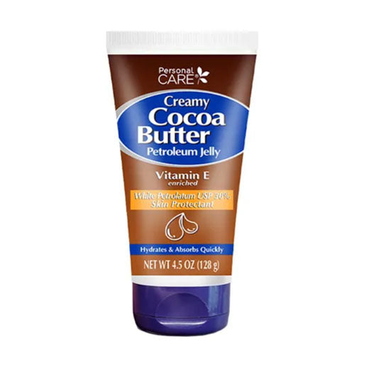 Personal Care Creamy Cocoa Butter Petroleum Jelly Vitamin E Skin Protectant 4.5 OZ (128g)