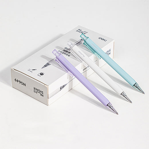 Deli Gel Pen NS649 0.5mm (Black) - Assorted Color