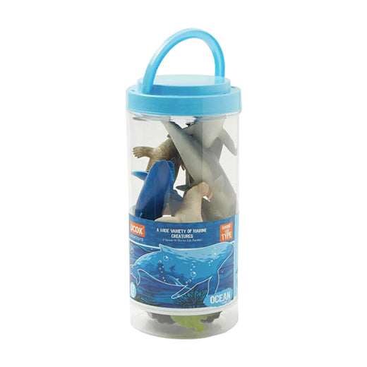 Sea Animals Play Set in Jar 13pcs