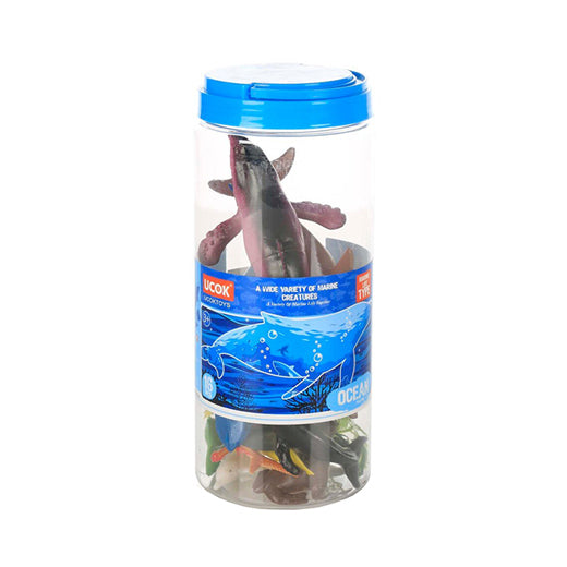 Sea Animals Play Set in Jar 16pcs