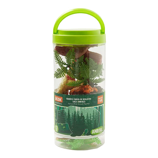 Wild Animals Playset in Jar 13pcs