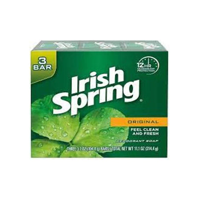 Irish Spring Deodorant Soap Original 3 Bar Soaps 104.8g
