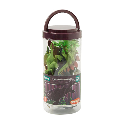 Dinosaur Playset in Jar 13pcs
