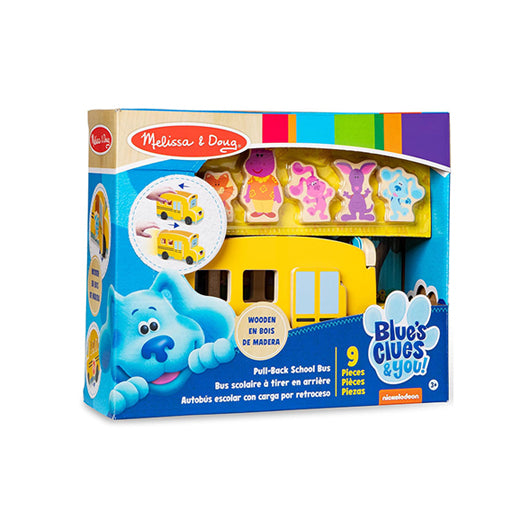 Melissa & Doug Blue's Clues & You Pull-Back School Bus