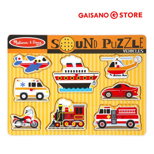 Melissa & Doug Sound Puzzle - Vehicles