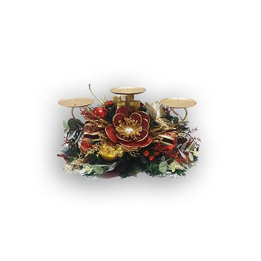 Christmas 3W Spike Candle Holder Red CPZ