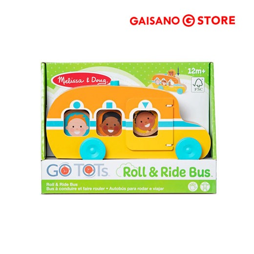 Melissa & Doug GO Tots Roll & Ride Bus