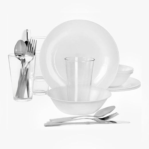 Gibson Ultra Angel Silk 24-Pieces Dinner ware Set Gibson Ultra Angel Silk 24-Pieces Dinner ware Set