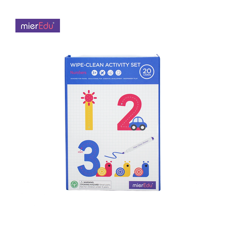 Mieredu Wipe-Clean Activity Set - Numbers