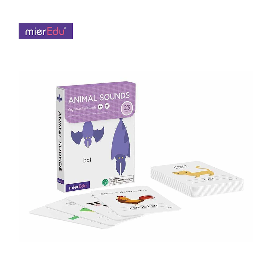 Mieredu Cognitive Flash Cards - Animal Sounds