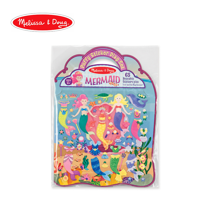Melissa & Doug Reusable Stickers Plus - Mermaid