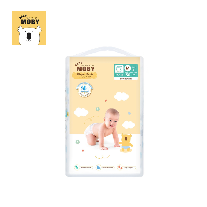Baby Moby 50 Pcs Diaper Pants - Medium