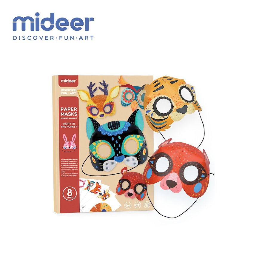 Mideer Paper Masks- 3D Animals