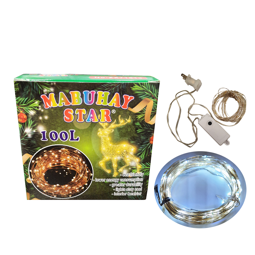 Mabuhay Star Christmas LED Light 100L - White