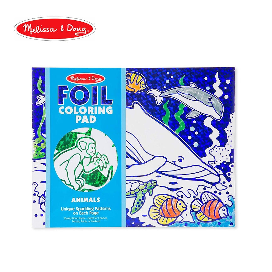 Melissa & Doug Foil Coloring Pad - Animals