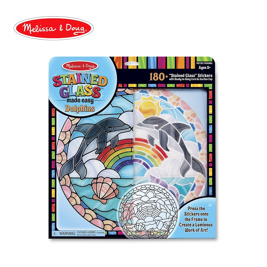 Melissa & Doug Stained Glass Made Easy - Dolphins