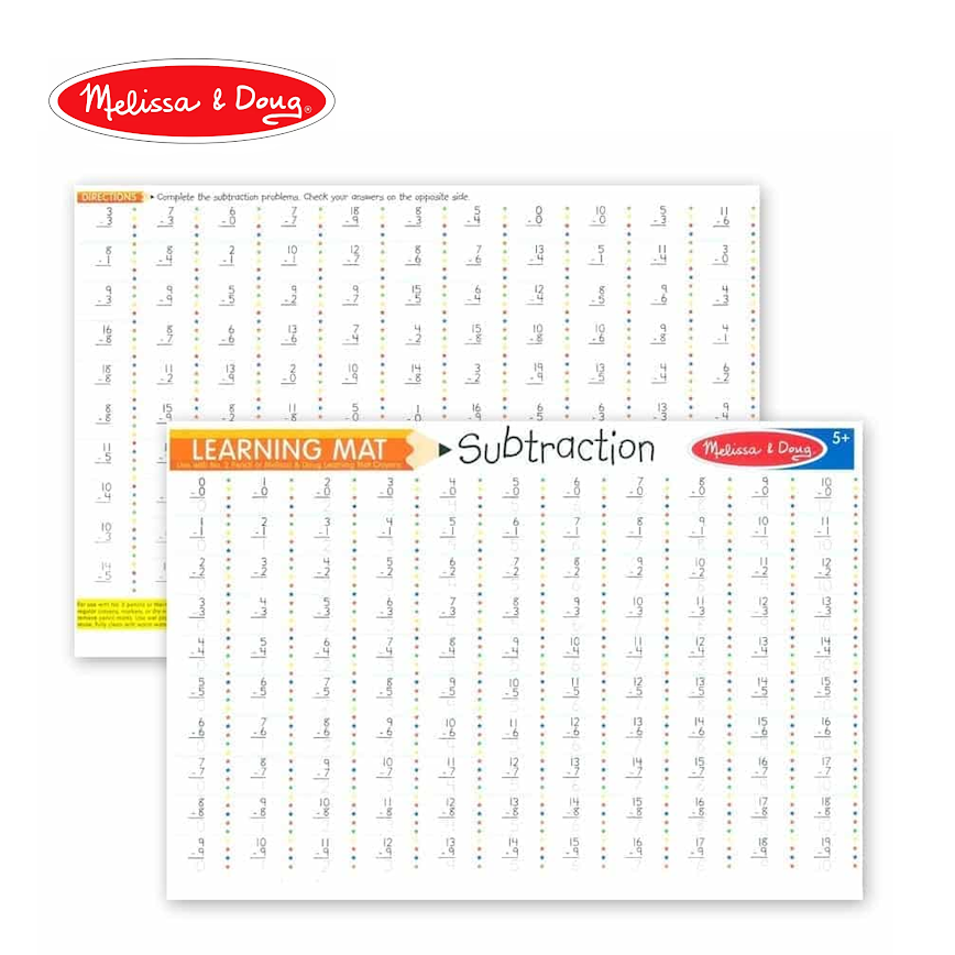 Melissa & Doug Learning Mat - Subtraction