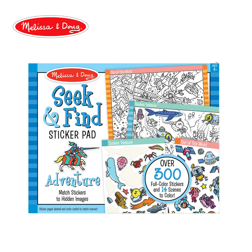 Melissa & Doug Seek & Find Sticker Pad - Adventure