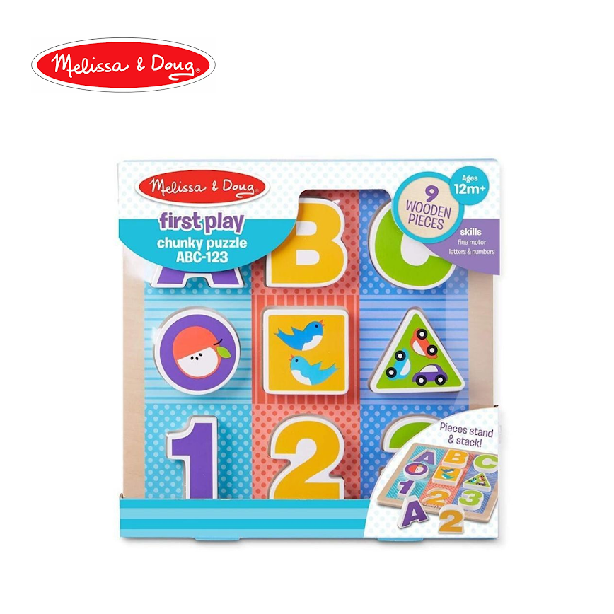 Melissa & Doug First Play - Chunky Puzzle ABC 123