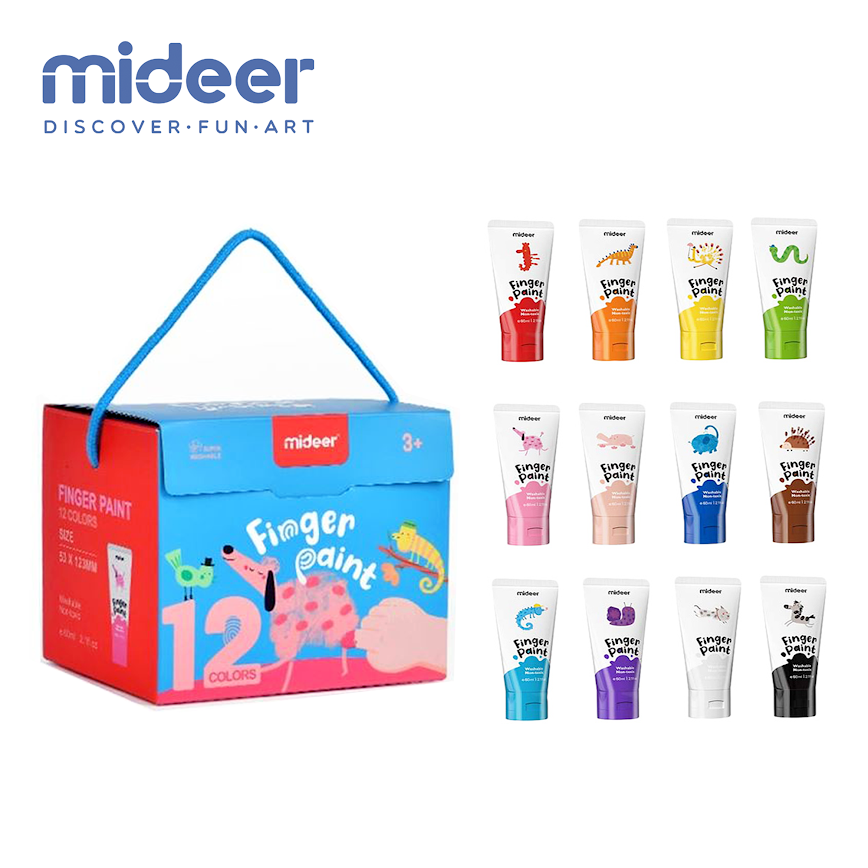 Mideer Finger Paint- 12 Colors