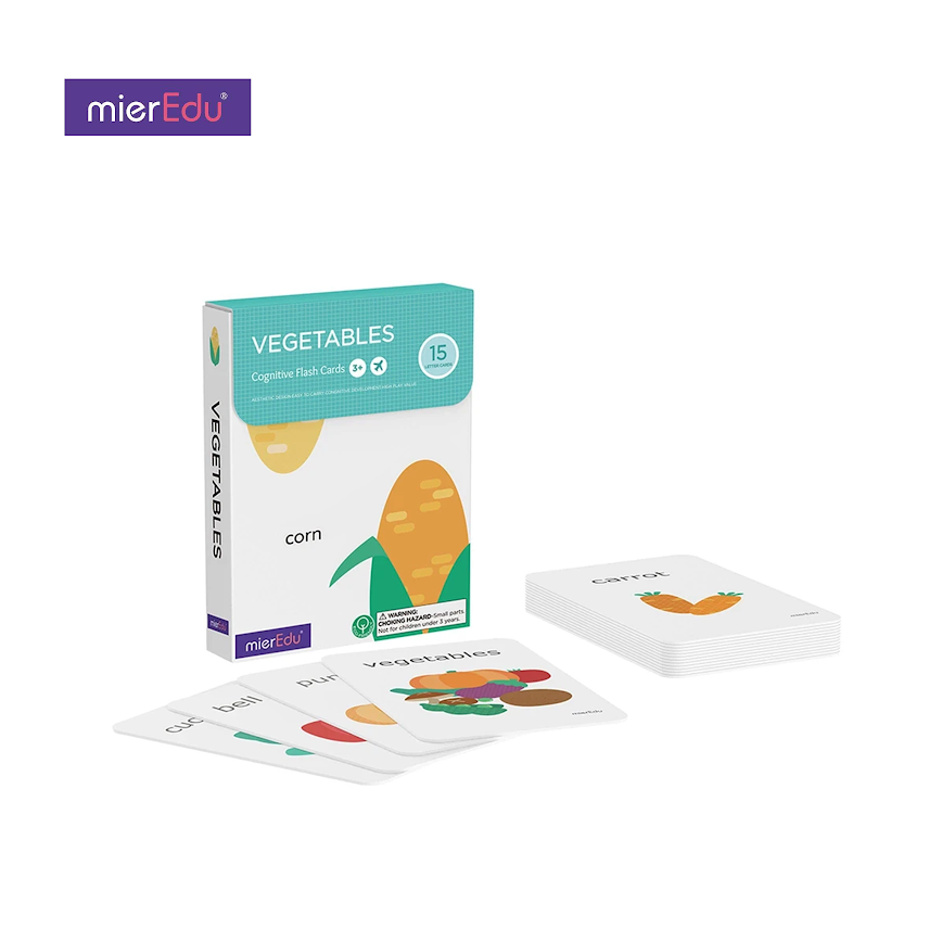Mieredu Cognitive Flash Cards - Vegetables