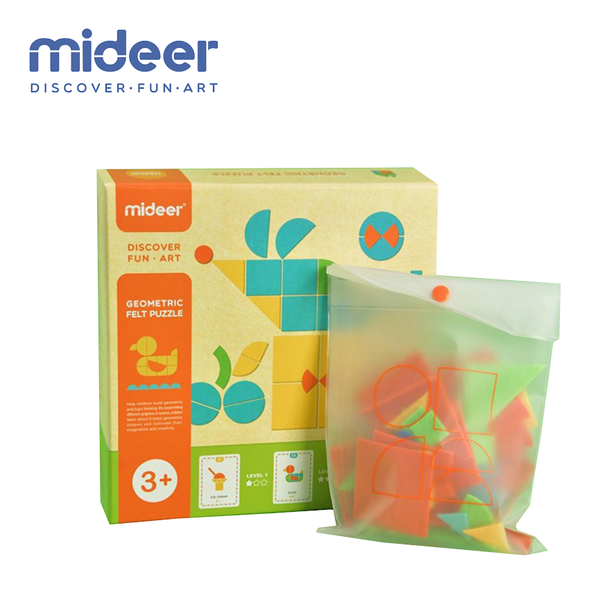 Mideer Geometric Felt Puzzle
