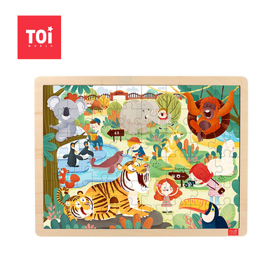 Toi Wooden Puzzle - Zoo