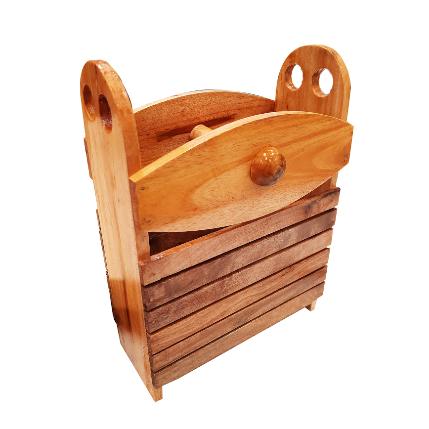 Wooden Utensils Holder Big