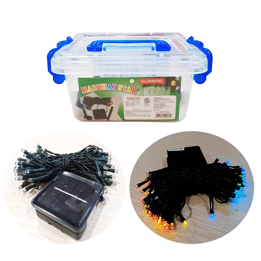 Mabuhay Star 100L LED Solar Christmas Light- Multicolor