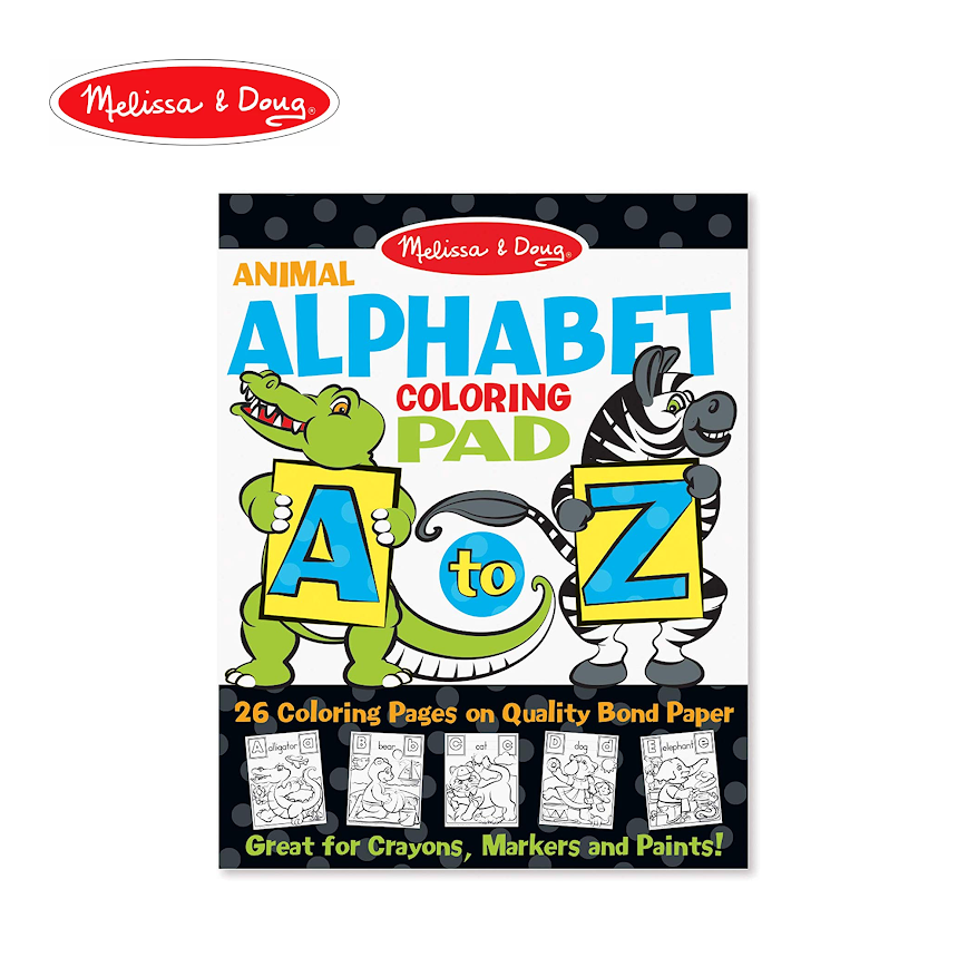 Melissa & Doug Alphabet Coloring Pad - Animals