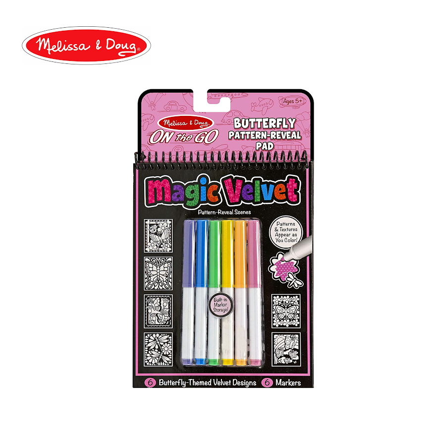 Melissa & Doug On-the-Go Magic Velvet - Butterfly