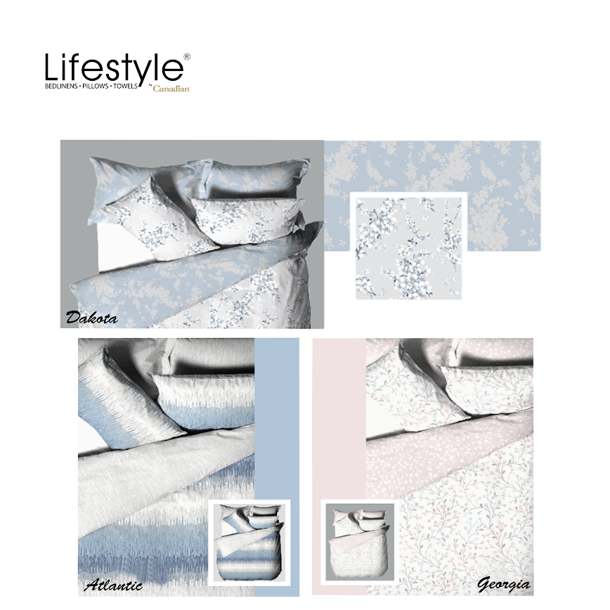 Lifestyle Cotton USA- 300 Thread Count Printed- Comforter - Twin