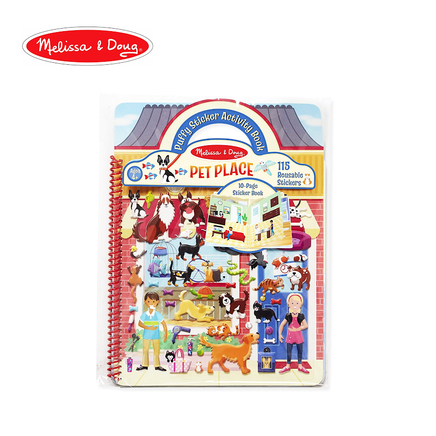 Melissa & Doug Puffy Sticker Activity Book - Pet Place