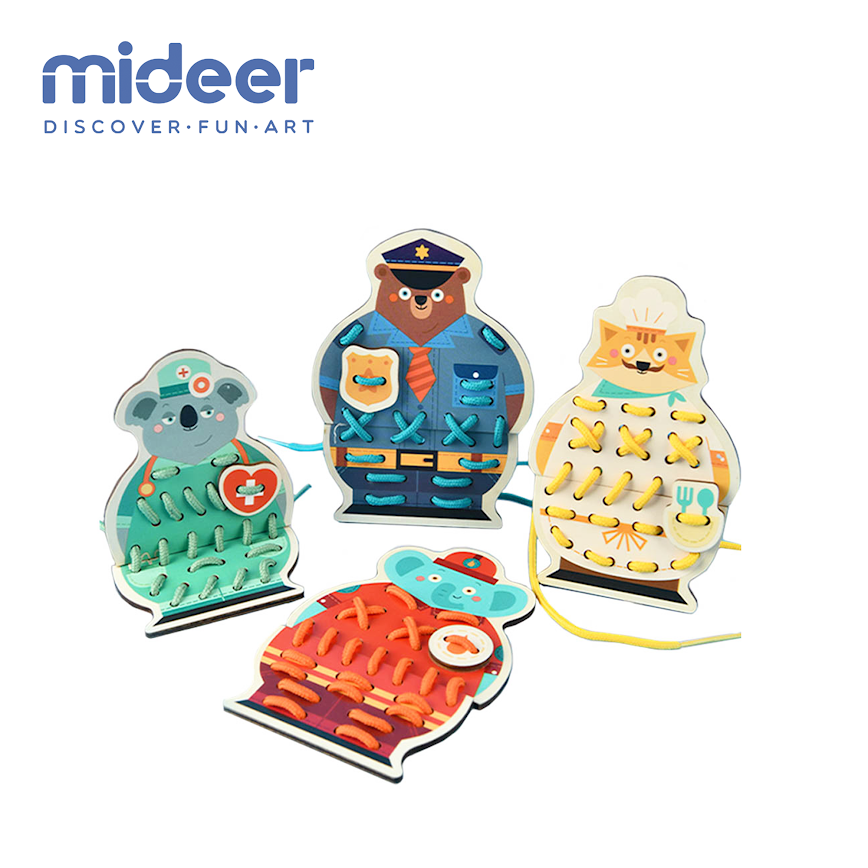 Mideer Threading Game- Animal Careers
