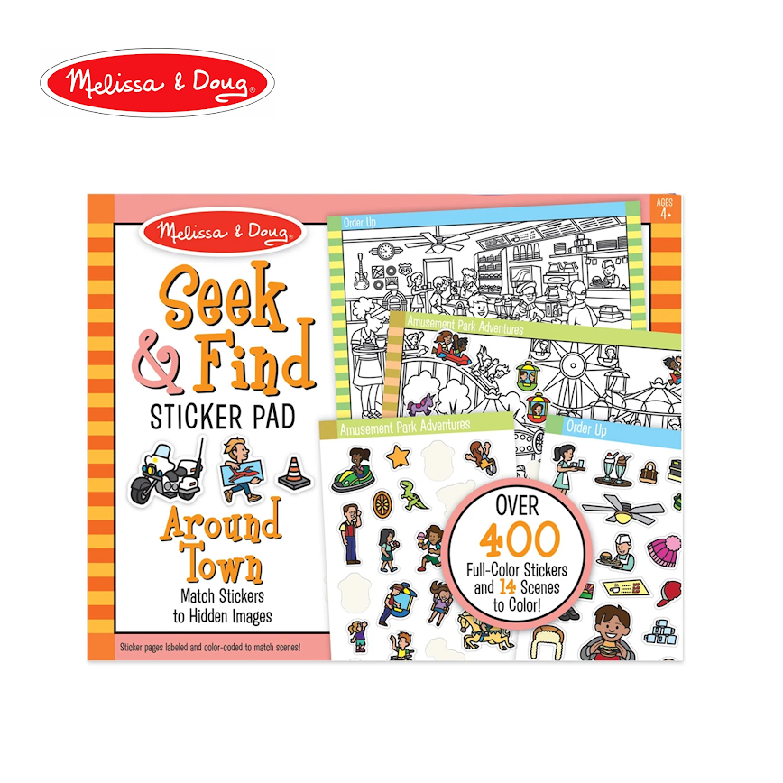 Melissa & Doug Seek & Find Sticker Pad - Around Town