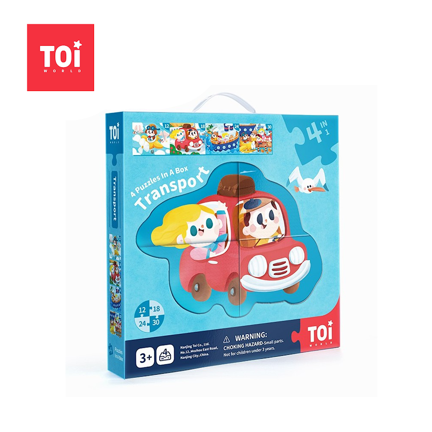 Toi 4 Puzzles in a Box - Transport