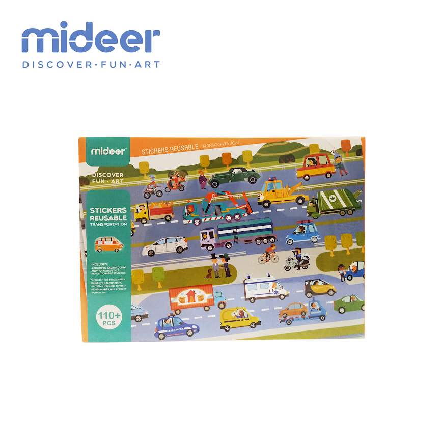 Mideer Sticker Reusable Transportation