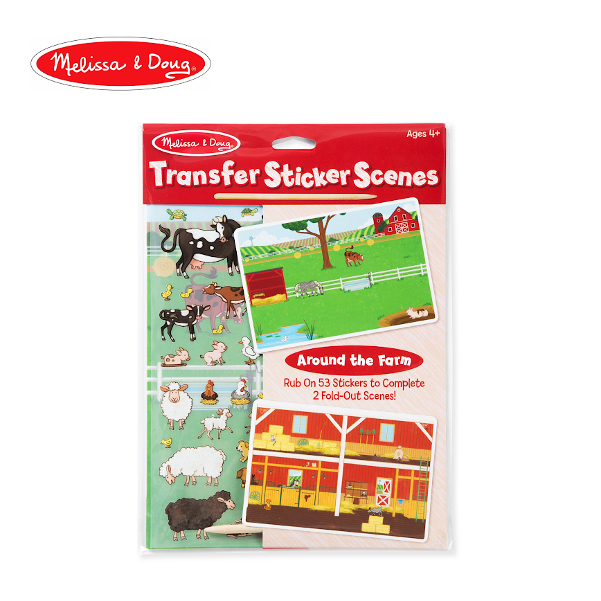 Melissa & Doug Transfer Sticker Scenes - Around the Farm