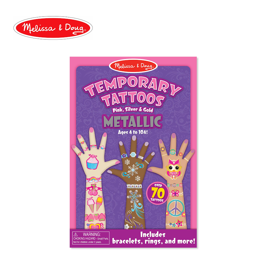 Melissa & Doug Temporary Tattoos - Metallic