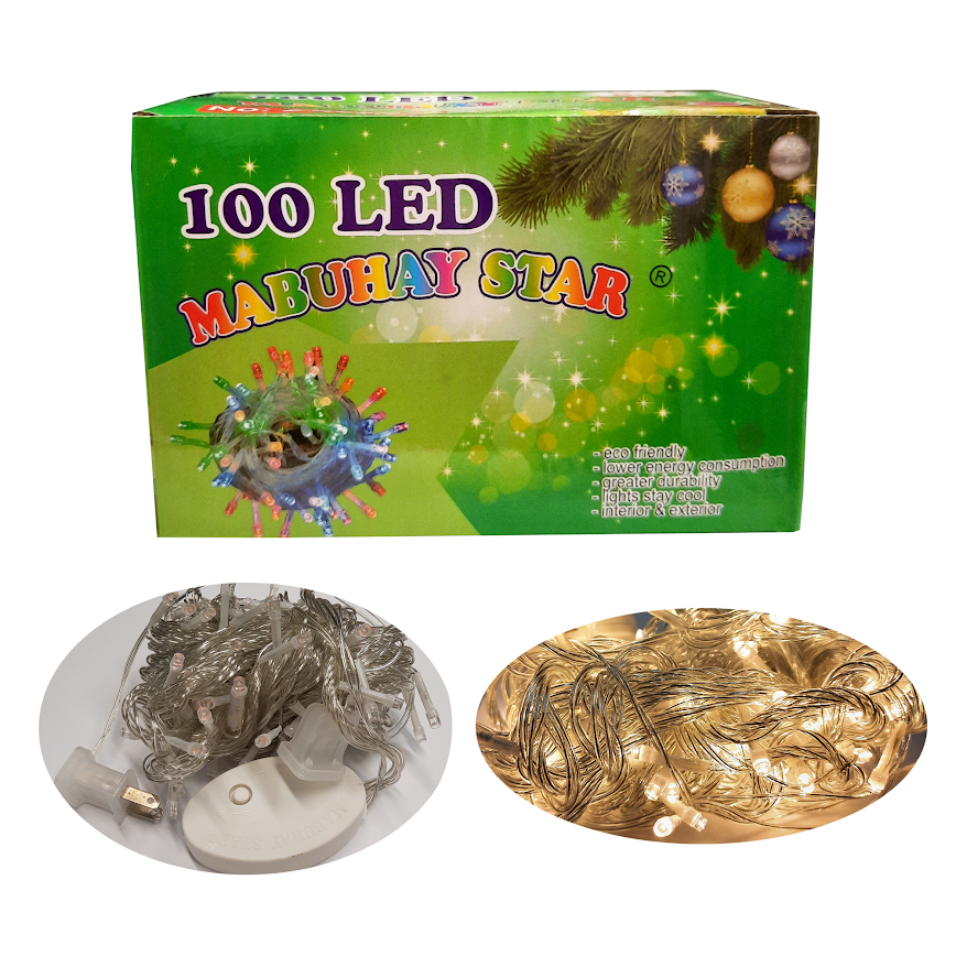 Mabuhay Star Christmas Ice Bar LED Light 100L - Warm White