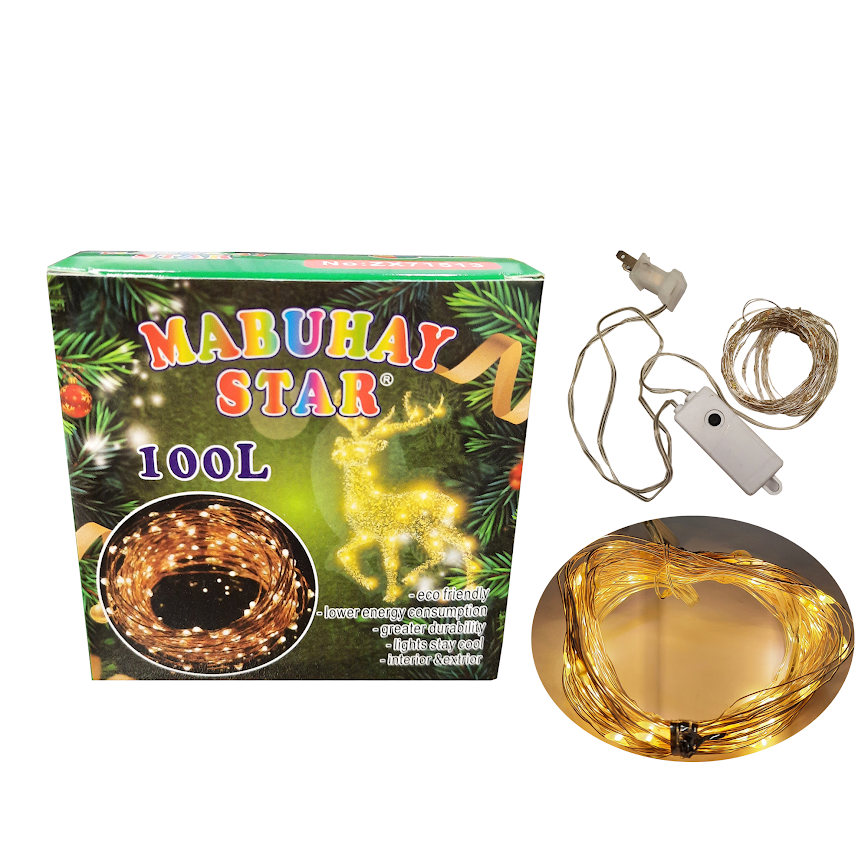 Mabuhay Star Christmas LED Light 100L - Warm White