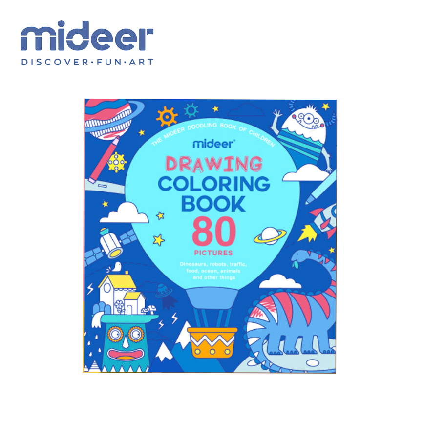 Mideer Drawing Coloring Book- Hot Air Balloon Adventure