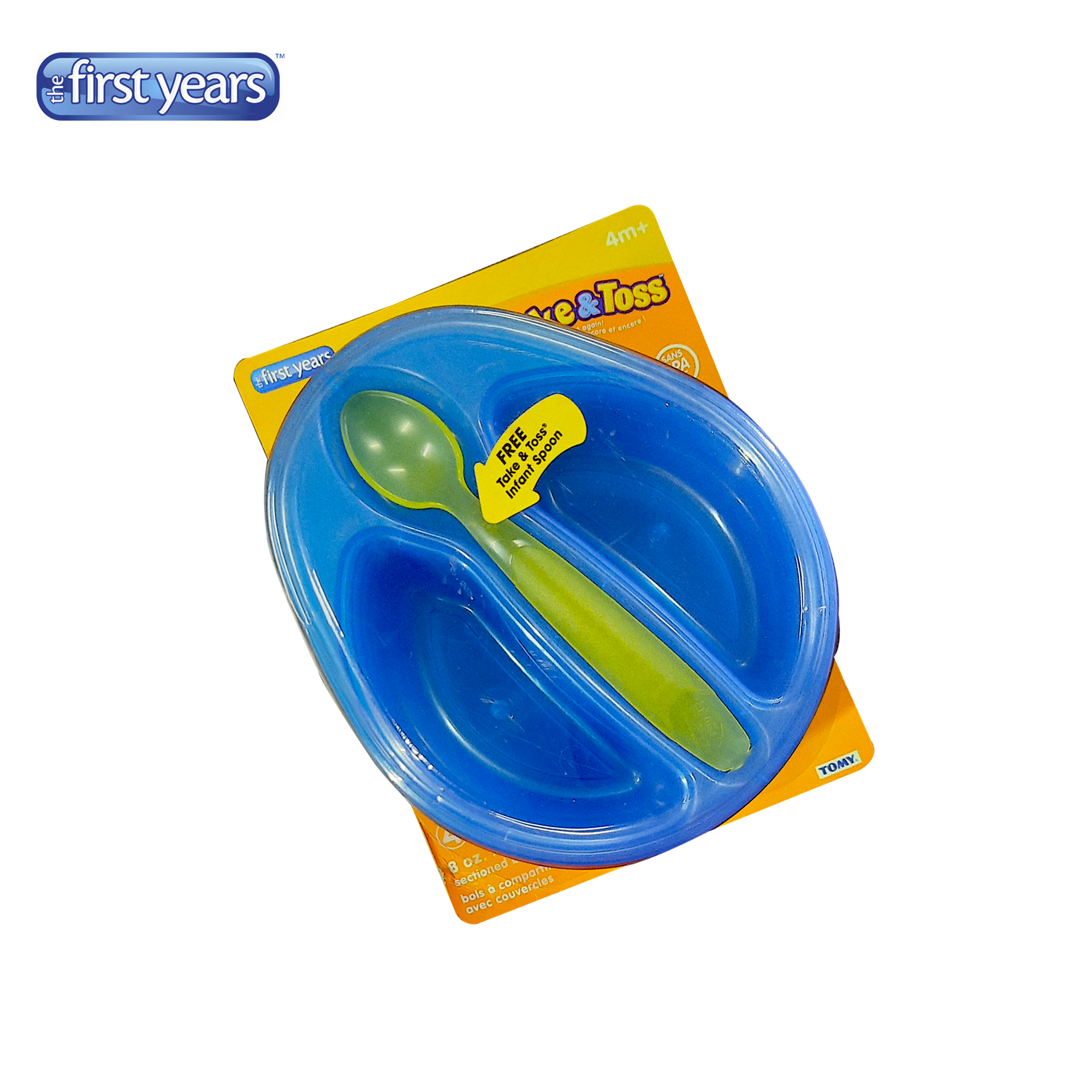 The First Years Take & Toss Sectioned Bowls with Lids 4s The First Years Take & Toss Sectioned Bowls with Lids 4s
